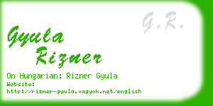 gyula rizner business card